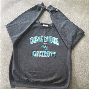 Coastal Carolina University Champion Gray Crewneck. Men’s Medium.
